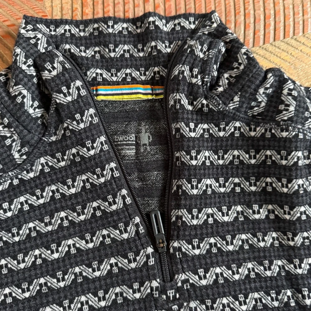 Smartwool Women's Merino 1/4 Zip Base Layer – 100% Merino Wool, Size Medium - Picture 4 of 7